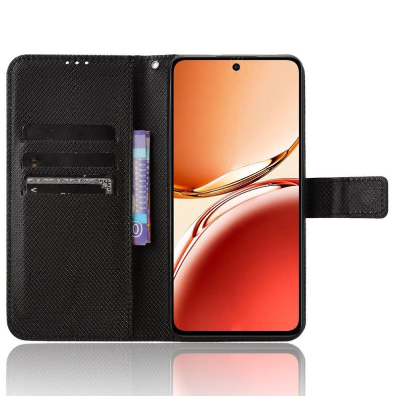 Kožené Puzdro Oppo Reno 12f 5g Kryt Na Mobil Popruhové Body