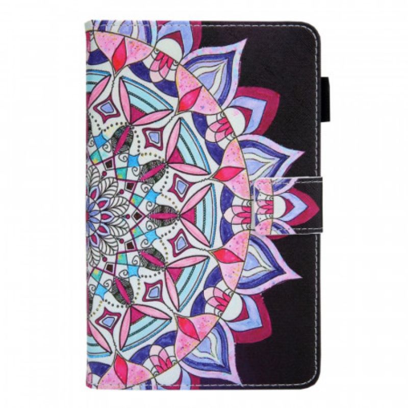 Kožené Puzdro Samsung Galaxy Tab A8 (2021) Grafická Mandala