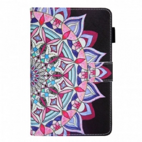 Kožené Puzdro Samsung Galaxy Tab A8 (2021) Grafická Mandala