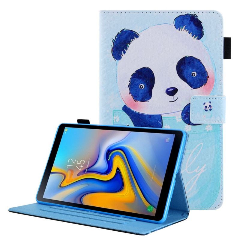 Kožené Puzdro Samsung Galaxy Tab A8 (2021) Roztomilá Panda