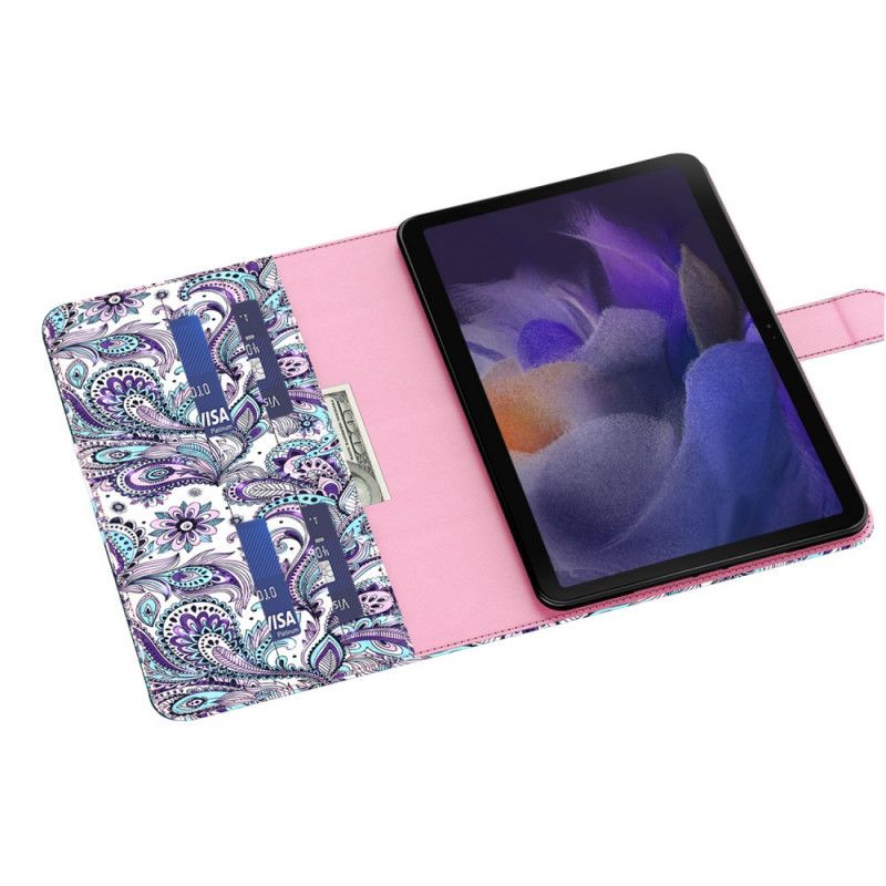 Peňaženkový Kryt Samsung Galaxy Tab A8 (2021) Paisley