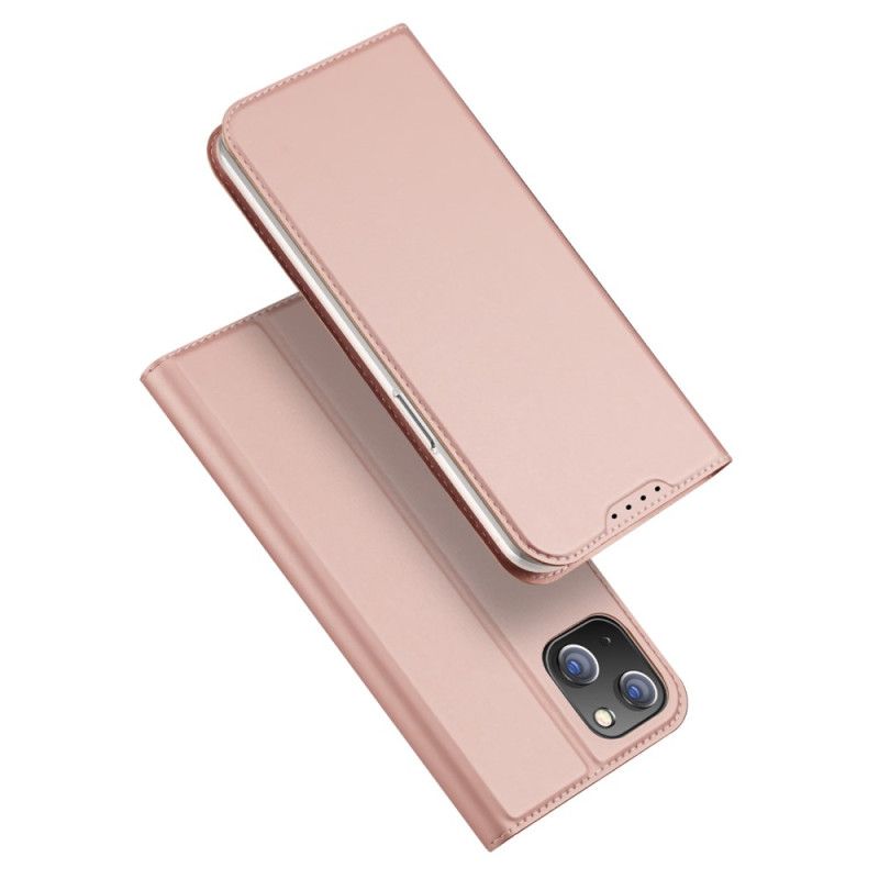 Flipové Puzdro iPhone 15 Plus Kožené Puzdro Séria Skin-pro Dux Ducis