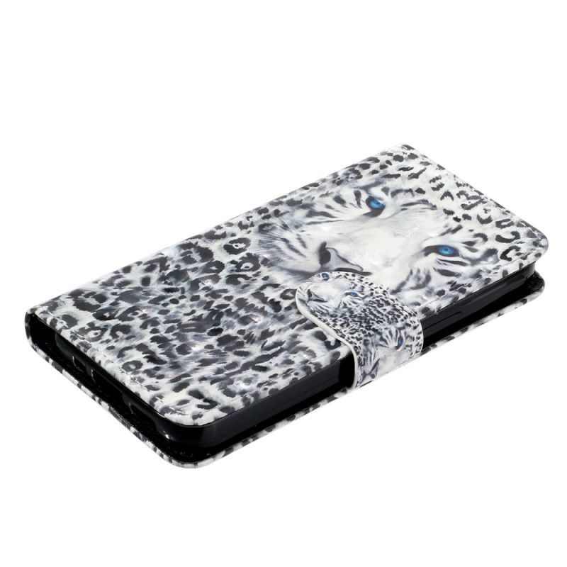 Kožené Puzdro iPhone 15 Plus 3d Leopard S Remienkom