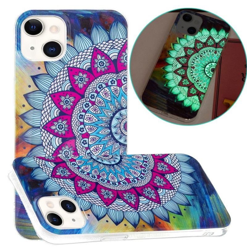 Kryt iPhone 15 Plus Fluorescenčná Mandala