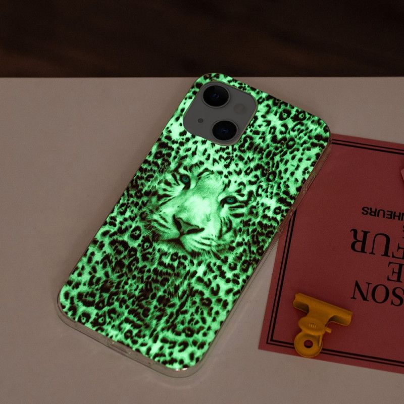 Kryt iPhone 15 Plus Fluorescenčný Leopard