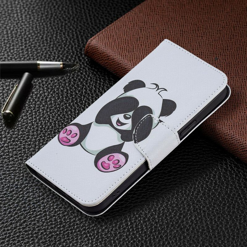 Kožené Puzdro iPhone 13 Pro Max Panda Zábava