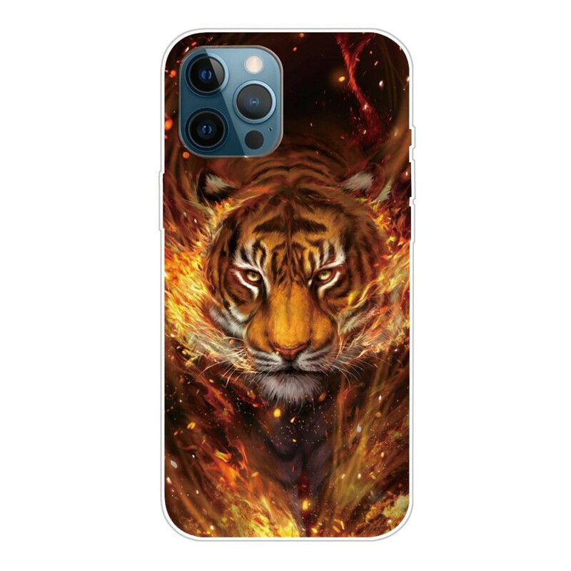 Kryt iPhone 13 Pro Max Flexibilný Tiger