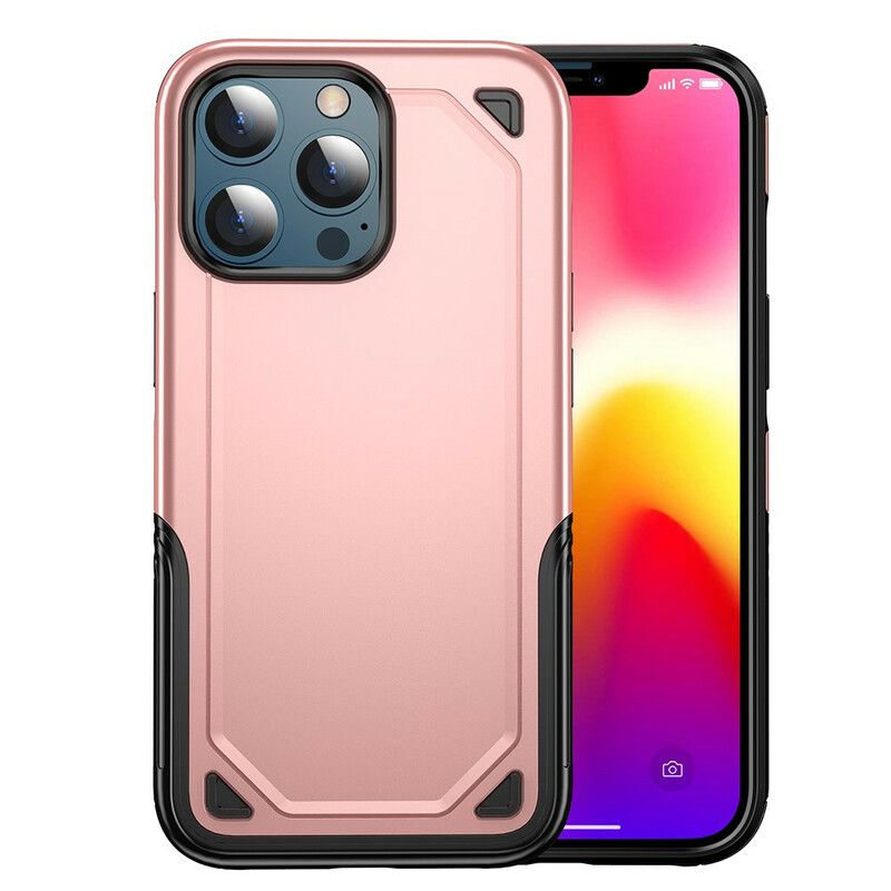 Kryt iPhone 13 Pro Max Kovový Efekt Brnenia