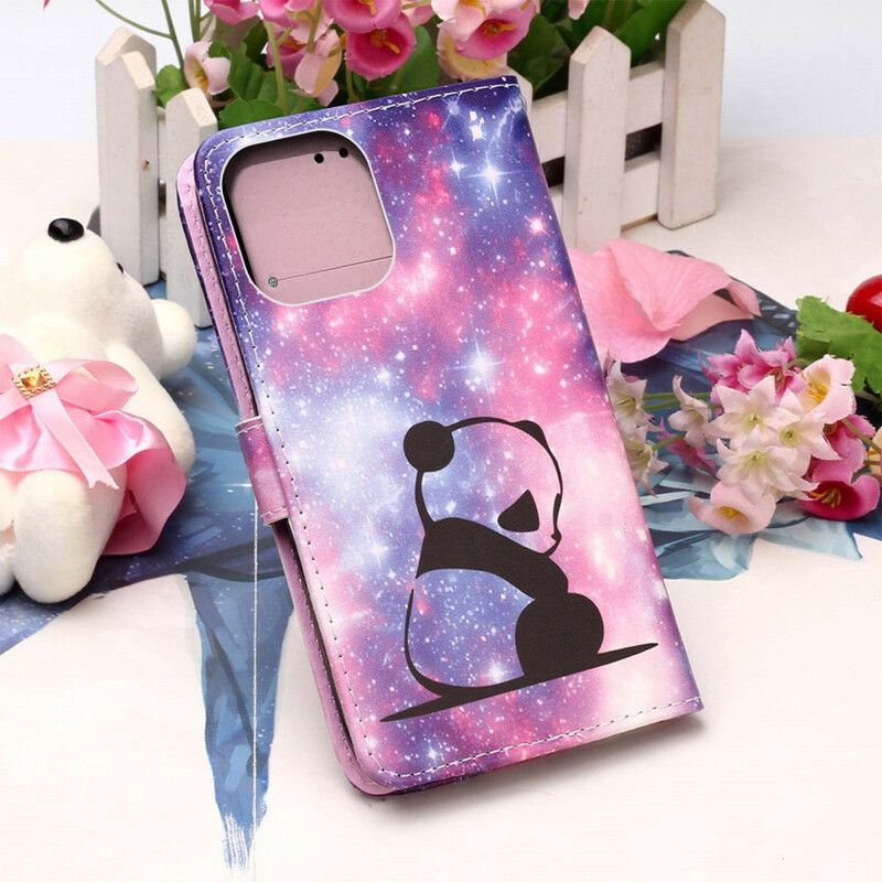 Peňaženkový Kryt iPhone 13 Pro Max Galaxia Panda