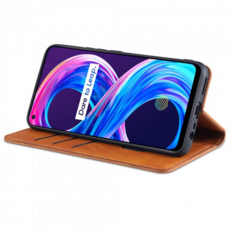 Flipové Puzdro Realme 8 / 8 Pro Kožené Puzdro Kožený Štýl Azns