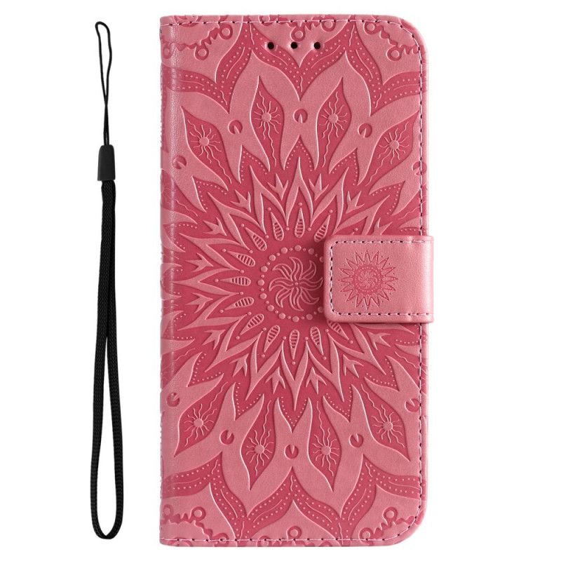 Kožené Puzdro Oppo Find X5 Lite Strappy Sun Mandala