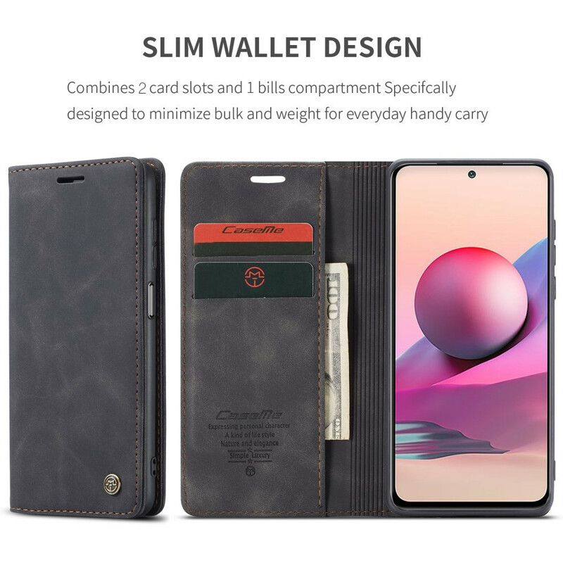 Flipové Puzdro Xiaomi Redmi Note 10 / 10S Kožené Puzdro Efekt Kože Caseme