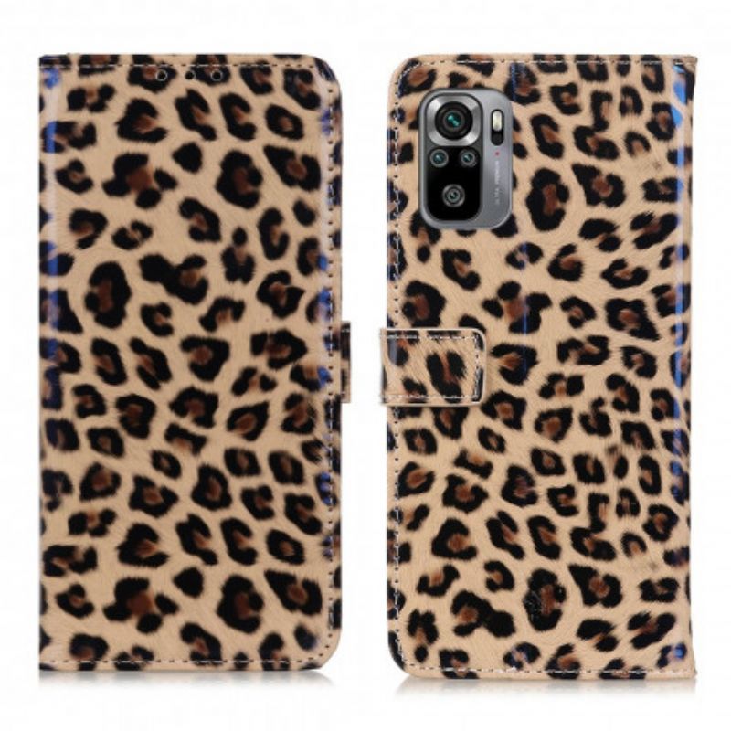 Flipové Puzdro Xiaomi Redmi Note 10 / 10S Leopard