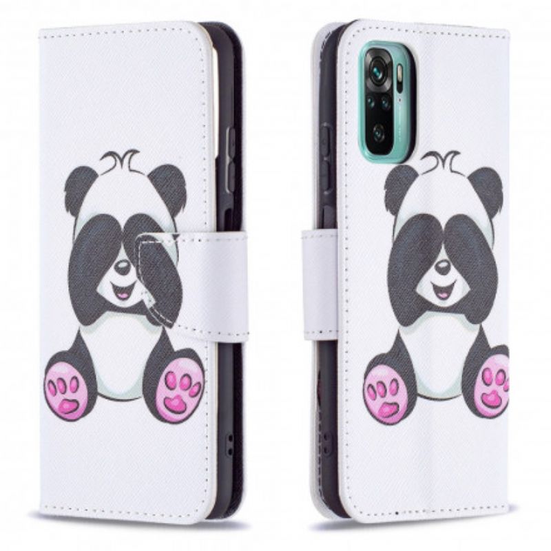 Kožené Puzdro Xiaomi Redmi Note 10 / 10S Panda Zábava