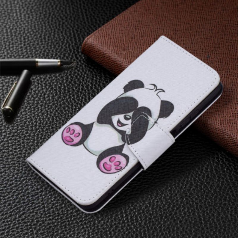 Kožené Puzdro Xiaomi Redmi Note 10 / 10S Panda Zábava