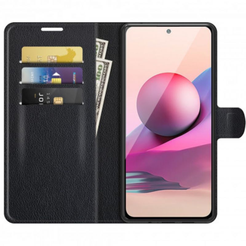 Kožené Puzdro Xiaomi Redmi Note 10 / 10S Štýlová Kožená Magnetická Spona