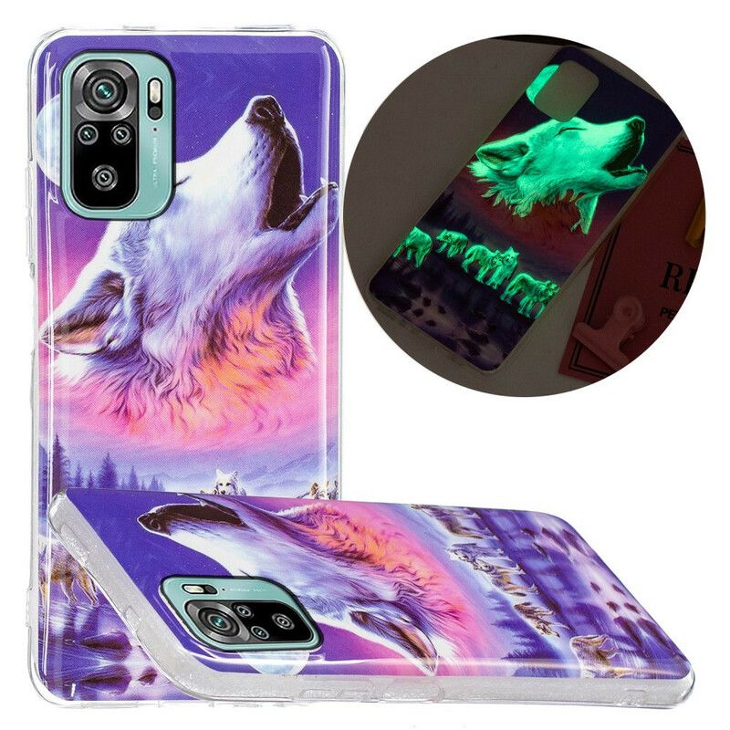 Kryt Xiaomi Redmi Note 10 / 10S Fluorescenčná Séria Wolf