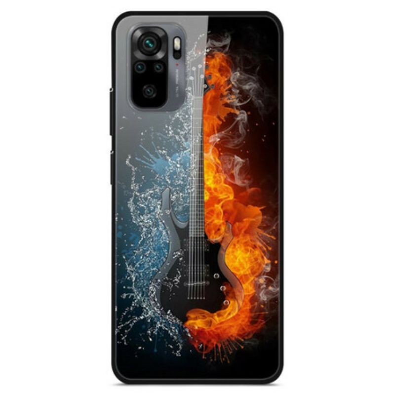 Kryt Xiaomi Redmi Note 10 / 10S Gitara Z Tvrdeného Skla