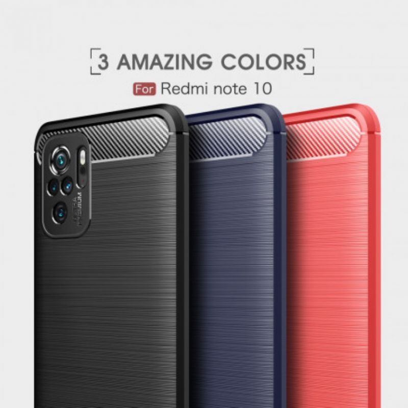 Kryt Xiaomi Redmi Note 10 / 10S Kartáčované Uhlíkové Vlákno