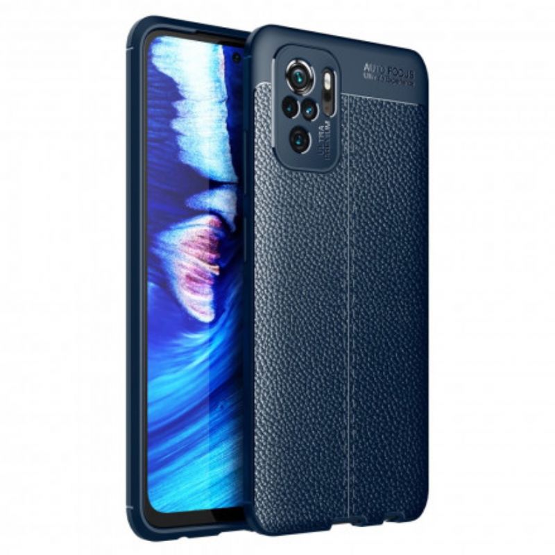 Kryt Xiaomi Redmi Note 10 / 10S Leather Effect Litchi Double Line