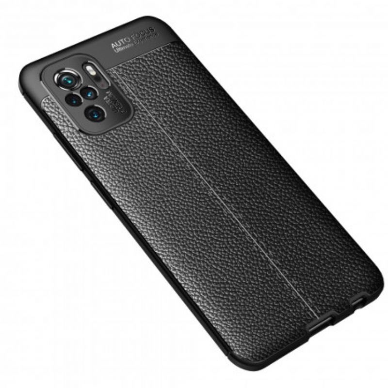 Kryt Xiaomi Redmi Note 10 / 10S Leather Effect Litchi Double Line