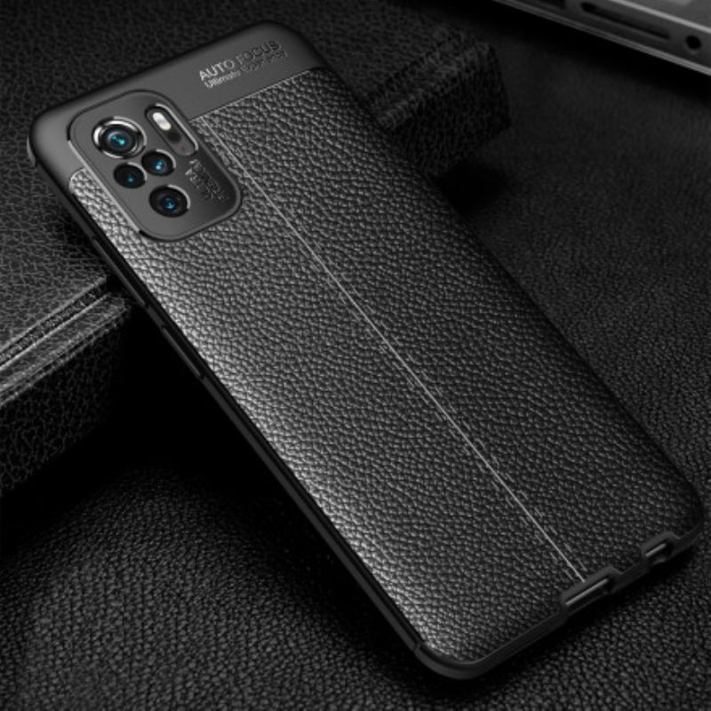 Kryt Xiaomi Redmi Note 10 / 10S Leather Effect Litchi Double Line