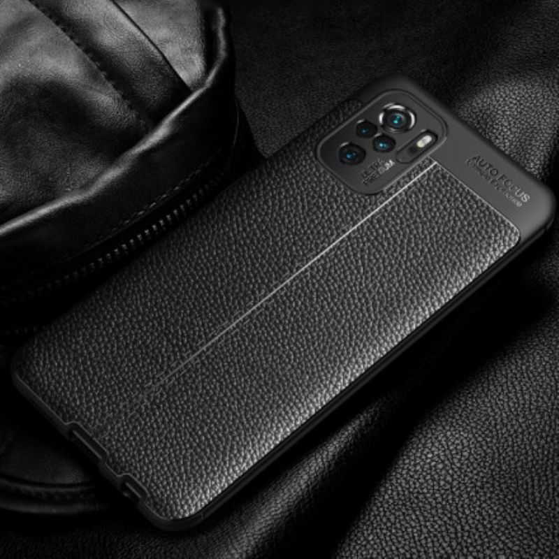 Kryt Xiaomi Redmi Note 10 / 10S Leather Effect Litchi Double Line