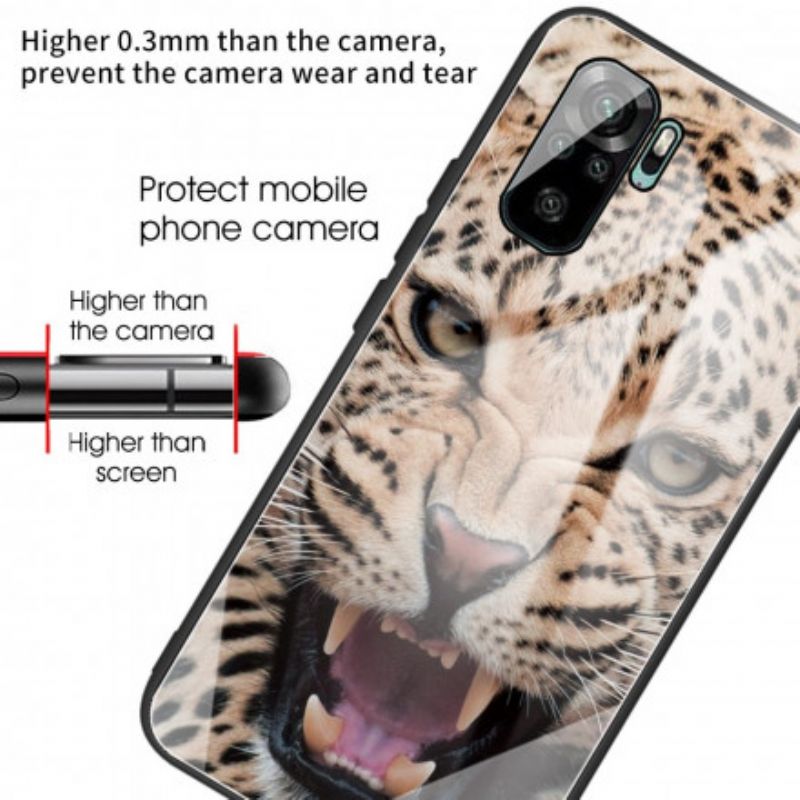 Kryt Xiaomi Redmi Note 10 / 10S Leopardie Tvrdené Sklo