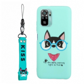 Kryt Xiaomi Redmi Note 10 / 10S Pes S Lanyard Kiss