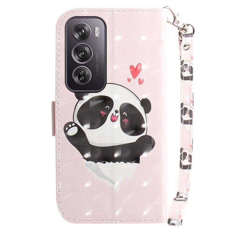 Puzdro Oppo Reno 12 Pro 5g Panda Love With Strap