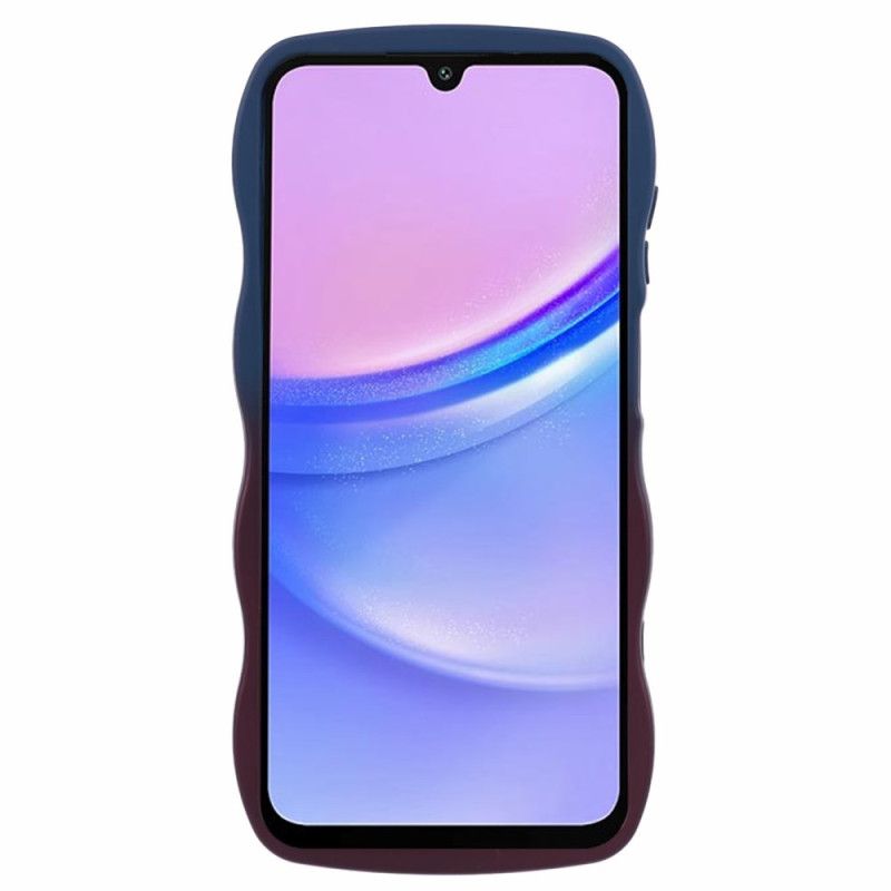 Kryt Samsung Galaxy A15 5g Dvojfarebný Vlnitý Silikón