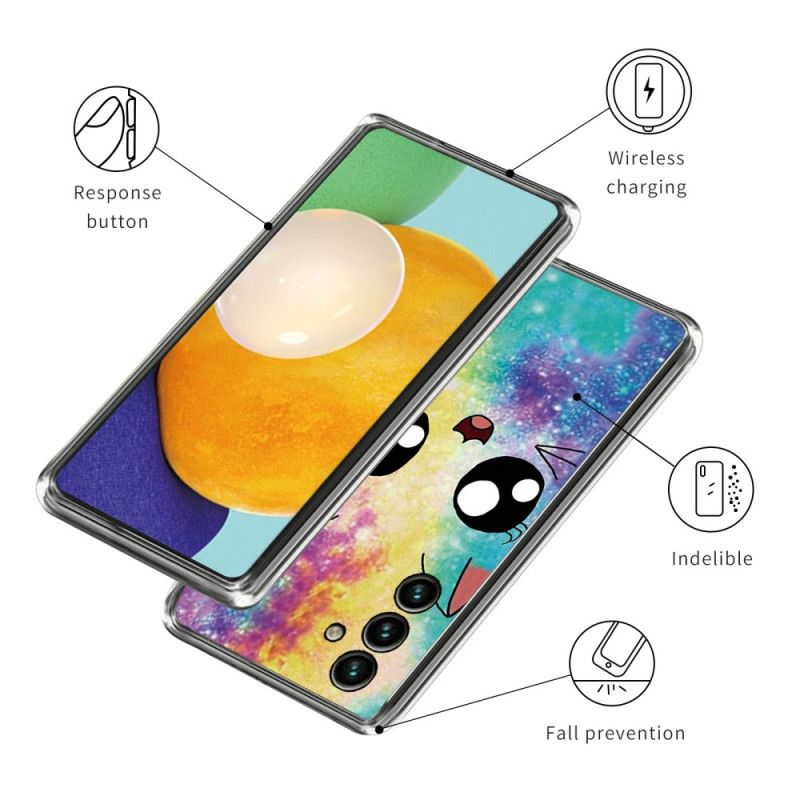 Kryt Samsung Galaxy A15 5g Rainbow Cat