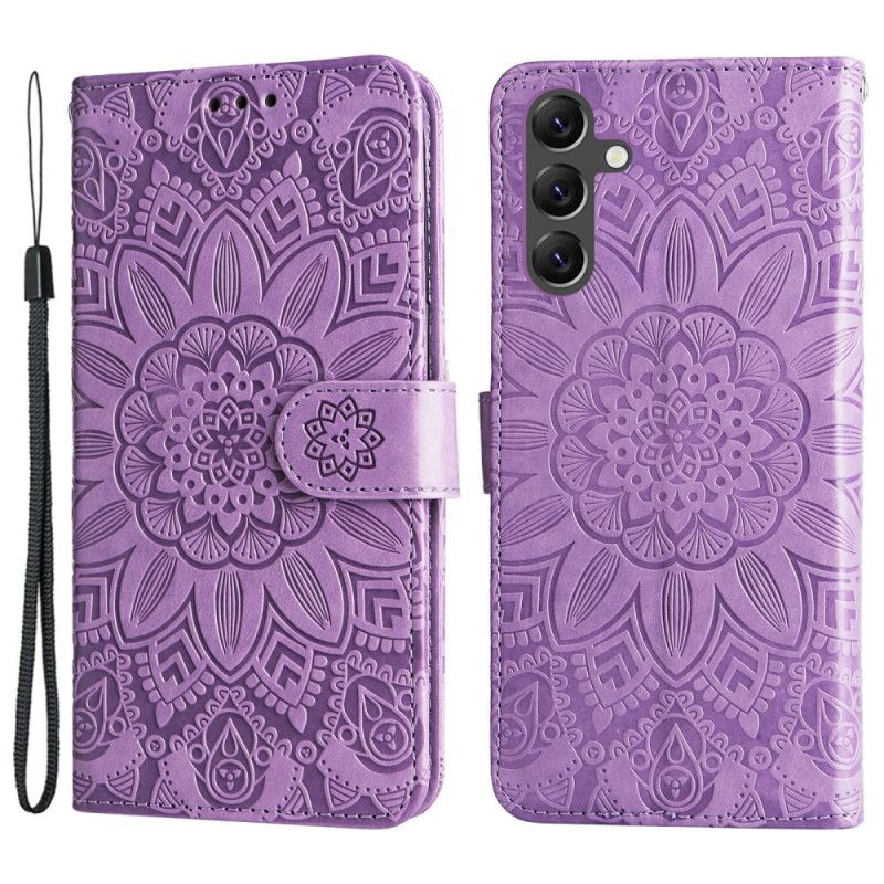 Puzdro Na Samsung Galaxy A15 5g Mandala Print With Lanyard