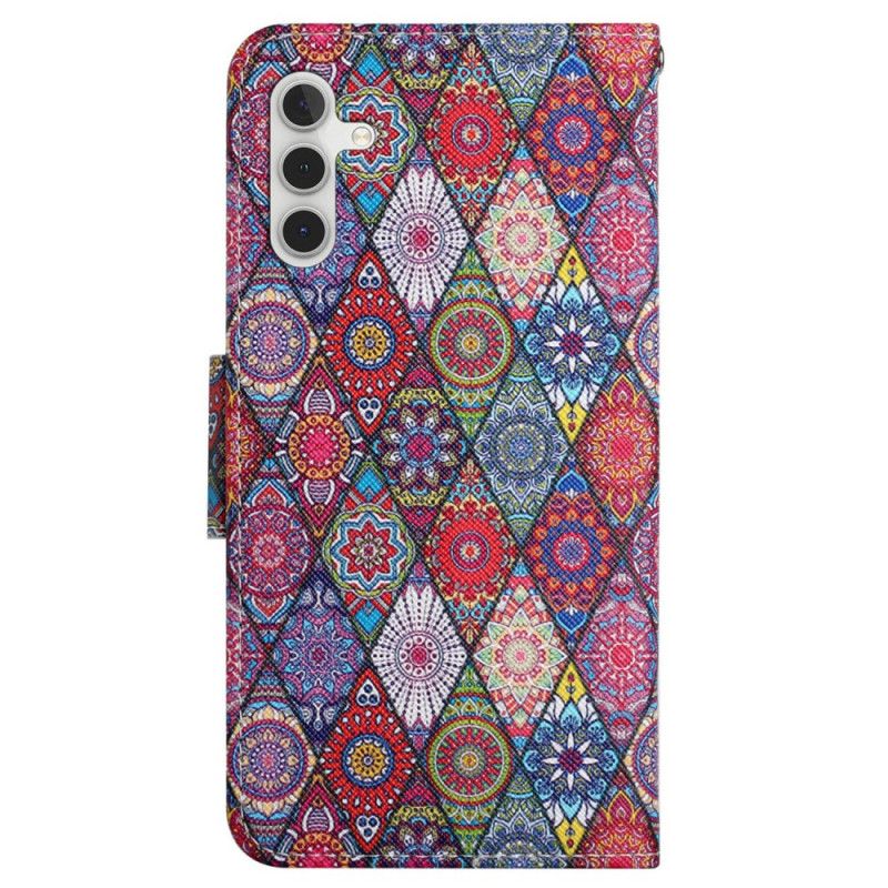 Puzdro Samsung Galaxy A15 5g Patchwork S Popruhom