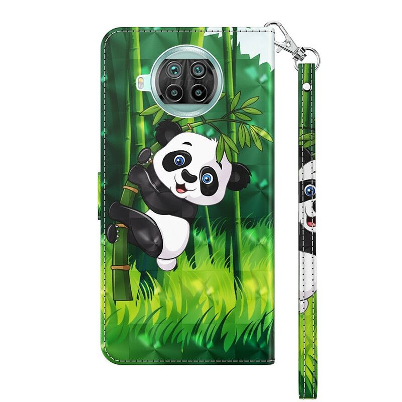 Flipové Puzdro Xiaomi Redmi Note 9 Pro 5G Panda A Bambus