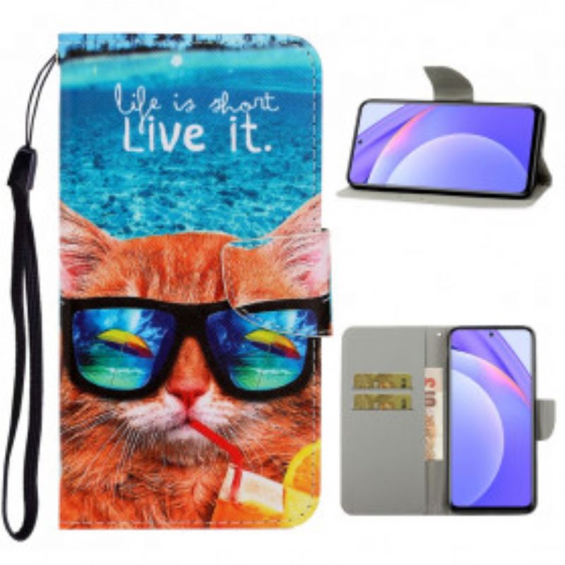 Kožené Puzdro Xiaomi Redmi Note 9 Pro 5G Cat Live It Strappy