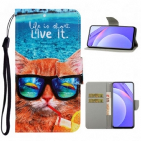 Kožené Puzdro Xiaomi Redmi Note 9 Pro 5G Cat Live It Strappy