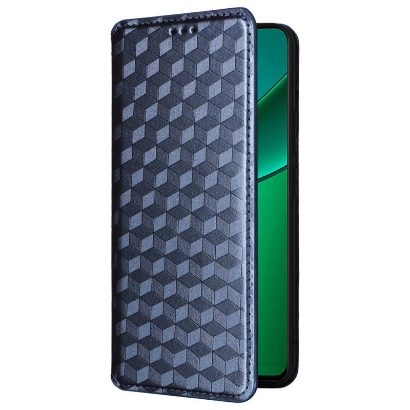 Kožené Puzdro Na Realme 12 Plus 5g 3d Kocky