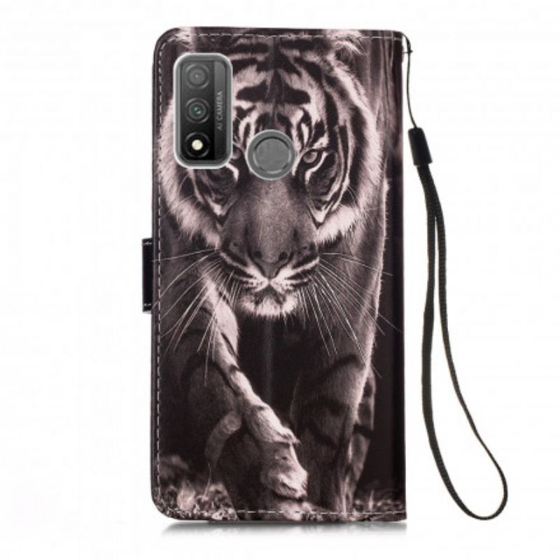 Kožené Puzdro Huawei P Smart 2020 Nočný Tiger