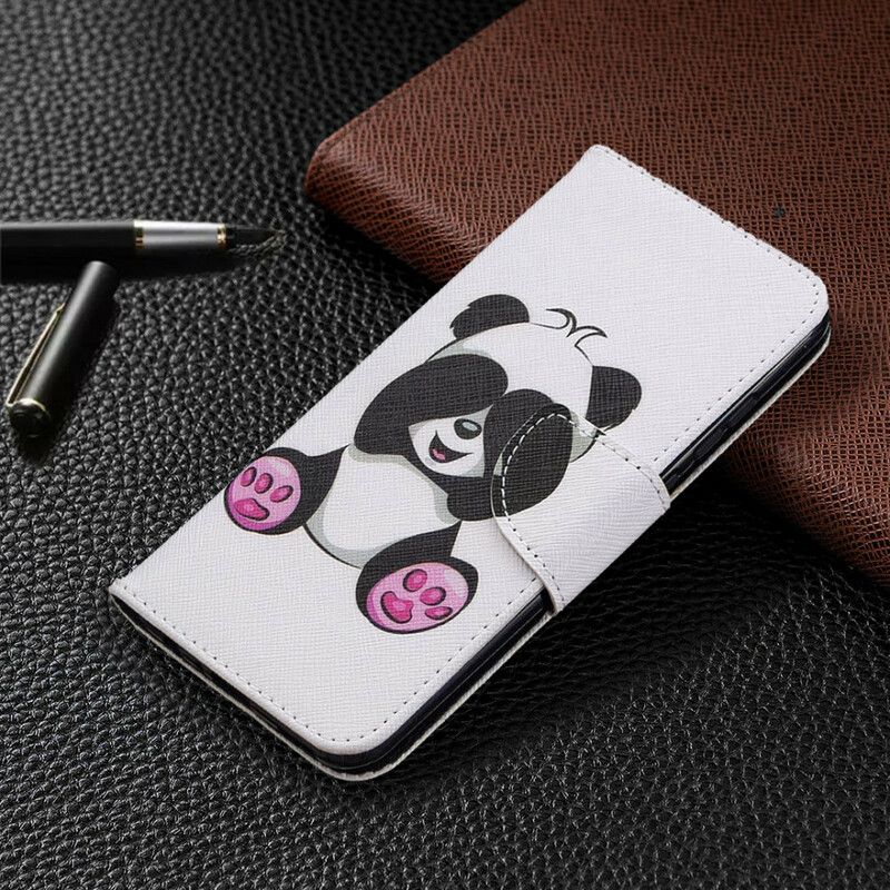 Kožené Puzdro Huawei P Smart 2020 Panda Zábava