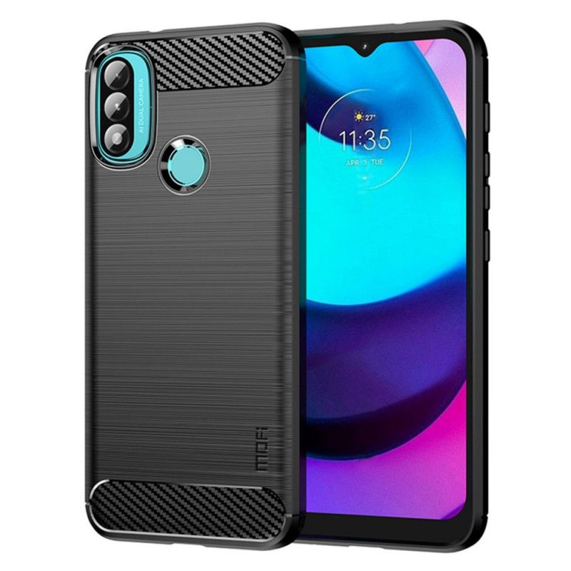 Kryt Moto E40 / E30 / E20 Mofi Brúsené Uhlíkové Vlákno