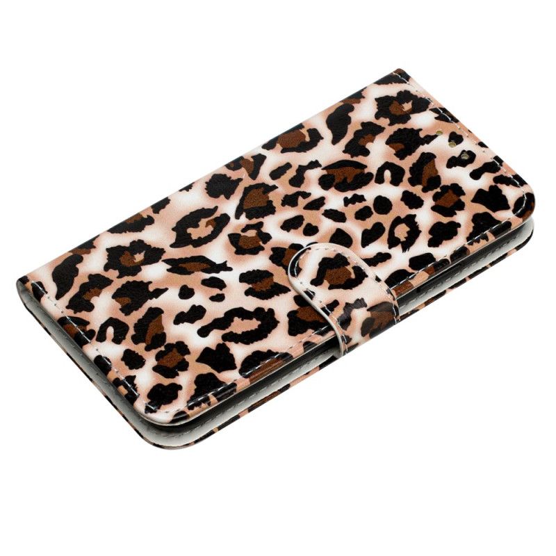 Kožené Puzdro Xiaomi 14t Leopardia Potlač