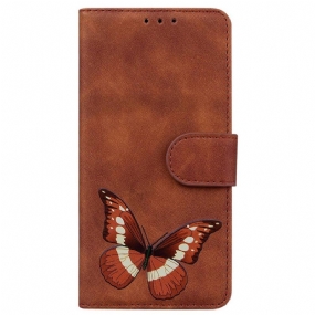 Puzdro Xiaomi 14t Butterfly Semišový Efekt