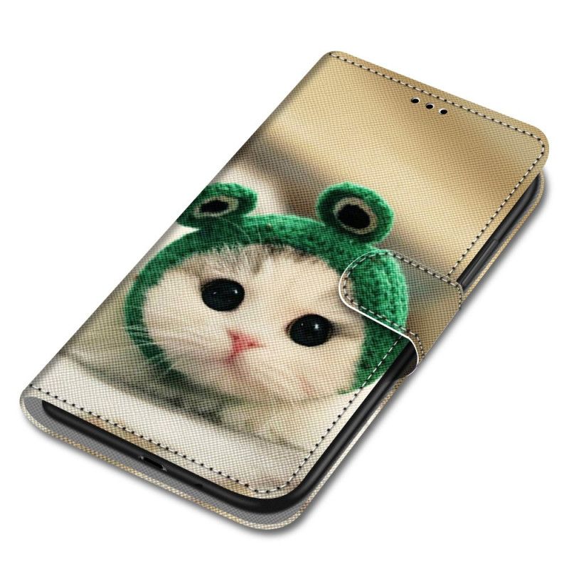 Kožené Puzdro Xiaomi Redmi 10A Funny Tang Cat