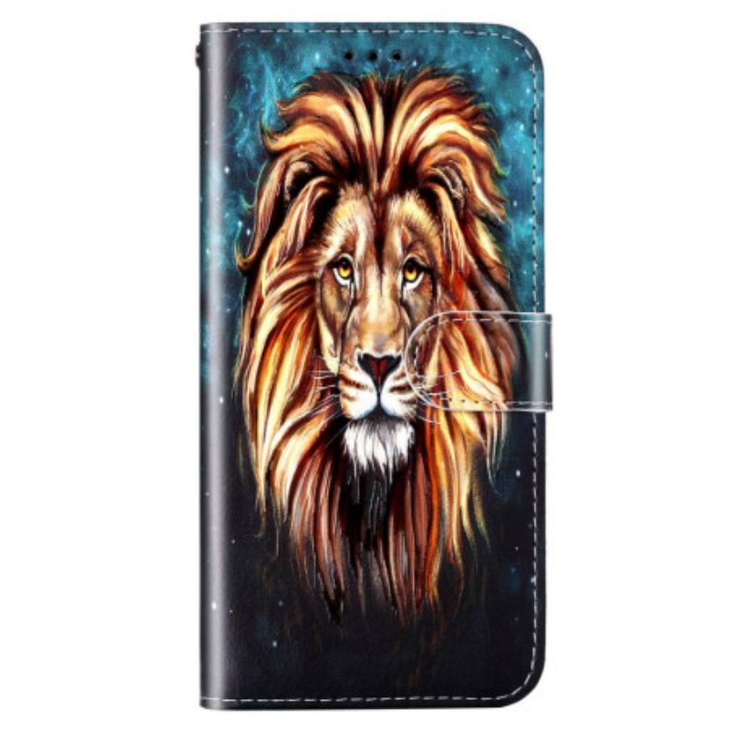 Kožené Puzdro Xiaomi Redmi 10A Lanyard Lion