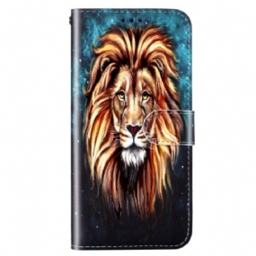 Kožené Puzdro Xiaomi Redmi 10A Lanyard Lion