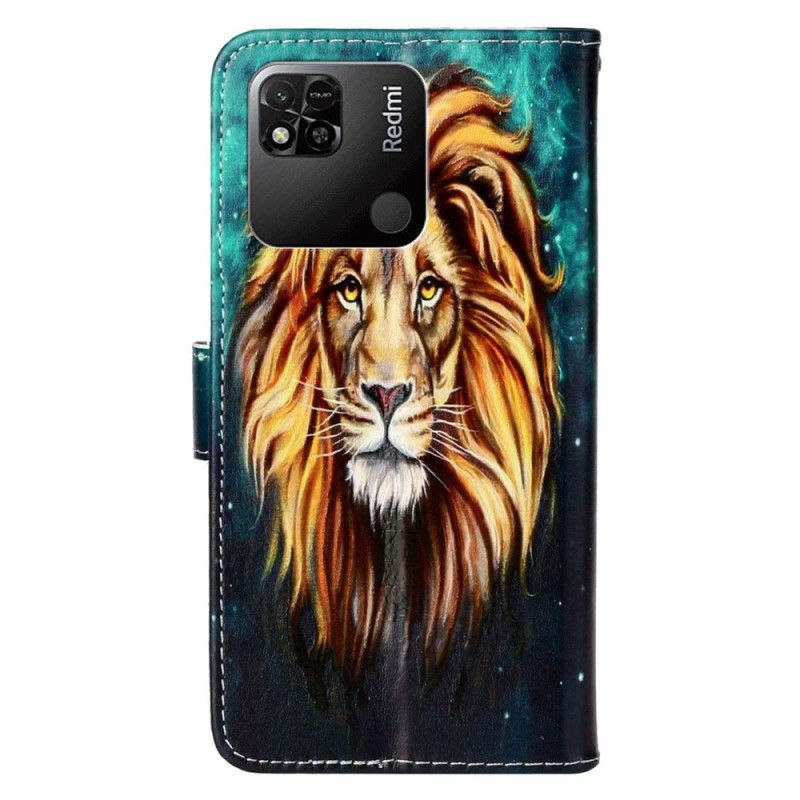 Kožené Puzdro Xiaomi Redmi 10A Lanyard Lion