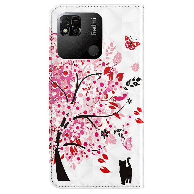 Kožené Puzdro Xiaomi Redmi 10A Strappy Rose Tree