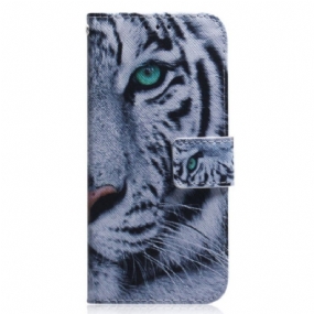 Peňaženkový Kryt Xiaomi Redmi 10A Biely Tiger