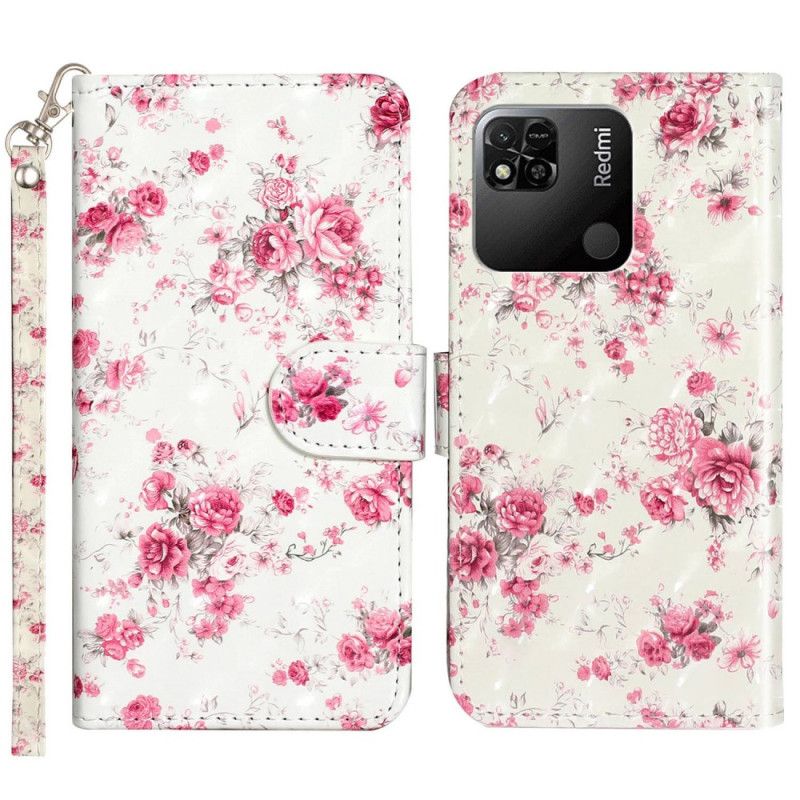 Peňaženkový Kryt Xiaomi Redmi 10A Remienok Liberty Flowers